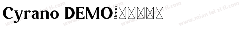 Cyrano DEMO字体转换